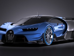 bugatti vision gran turismo concept 2015 vray 3D Model