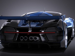 Bugatti Vision Gran Turismo Concept 2015 Vray 3D Model