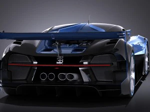 Bugatti Vision Gran Turismo Concept 2015 Vray 3D Model