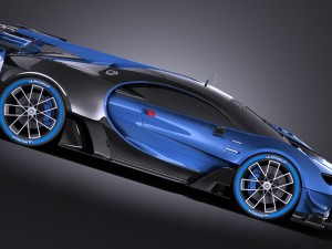 Bugatti Vision Gran Turismo Concept 2015 Vray 3D Model
