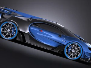 Bugatti Vision Gran Turismo Concept 2015 Vray 3D Model