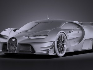 Bugatti Vision Gran Turismo Concept 2015 Vray 3D Model