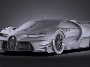 Bugatti Vision Gran Turismo Concept 2015 Vray 3D Model