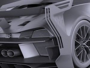 Bugatti Vision Gran Turismo Concept 2015 Vray 3D Model