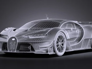 Bugatti Vision Gran Turismo Concept 2015 Vray 3D Model
