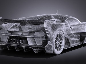 Bugatti Vision Gran Turismo Concept 2015 Vray 3D Model