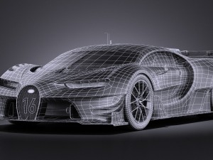 Bugatti Vision Gran Turismo Concept 2015 Vray 3D Model