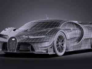 Bugatti Vision Gran Turismo Concept 2015 Vray 3D Model