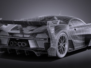 Bugatti Vision Gran Turismo Concept 2015 Vray 3D Model