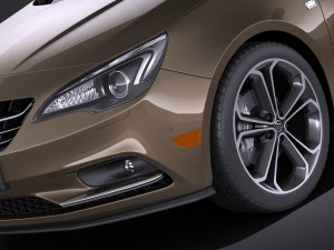 Buick Cascada 2016 Vray 3Dモデル