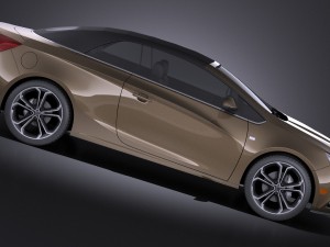 Buick Cascada 2016 Vray 3Dモデル