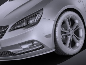 Buick Cascada 2016 Vray 3Dモデル