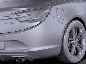 Buick Cascada 2016 Vray 3Dモデル