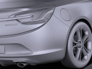 Buick Cascada 2016 Vray 3D Model