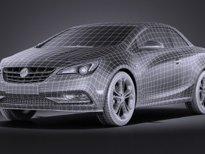 Buick Cascada 2016 Vray 3Dモデル