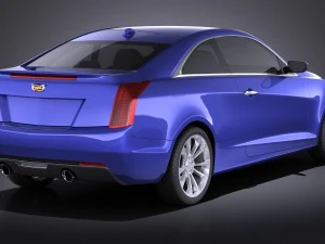 Cadillac ATS Coupe 2015 Vray 3D Model