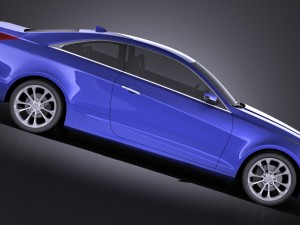 Cadillac ATS Coupe 2015 Vray Modèle 3D