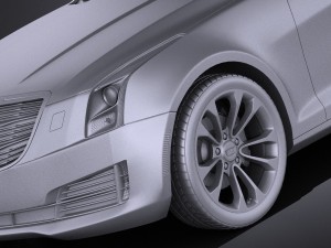Cadillac ATS Coupe 2015 Vray Modèle 3D