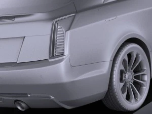 Cadillac ATS Coupe 2015 Vray 3D Model