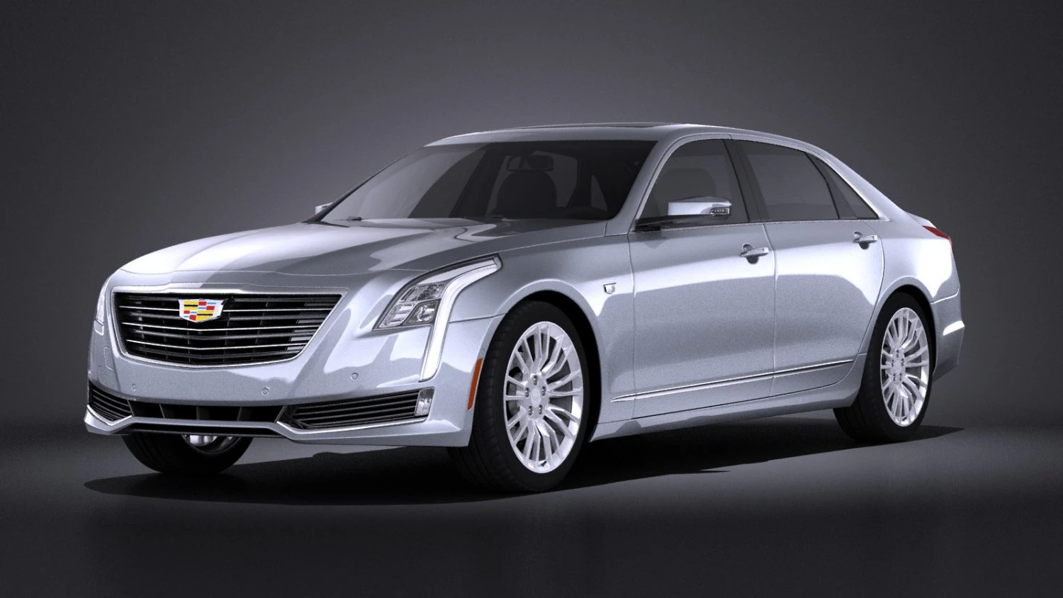 Cadillac CT6 2016 Vray 3D Model .c4d .max .obj .3ds .fbx .stl .blend 