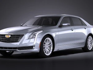 Кадиллак CT6 2016 Vray 3D Модель