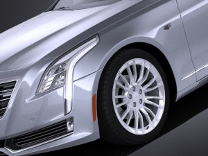 Cadillac CT6 2016 Vray Model 3D