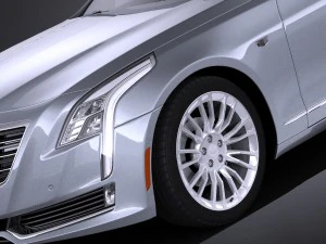 Cadillac CT6 2016 Vray 3D Model