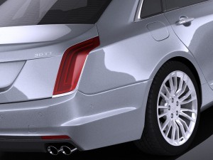 Cadillac CT6 2016 Vray Model 3D