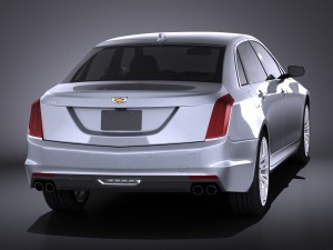 Cadillac CT6 2016 Vray Model 3D