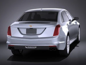 Cadillac CT6 2016 Vray 3D Model