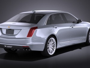 Cadillac CT6 2016 Vray Model 3D