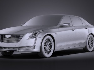 Cadillac CT6 2016 Vray Model 3D