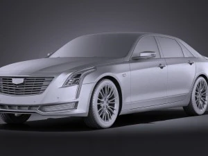 Cadillac CT6 2016 Vray 3D Model