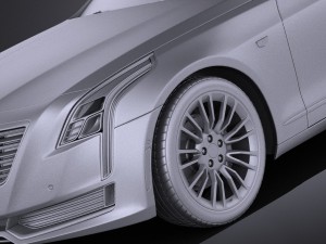 Cadillac CT6 2016 Vray Model 3D