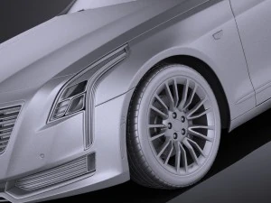 Cadillac CT6 2016 Vray 3D Model