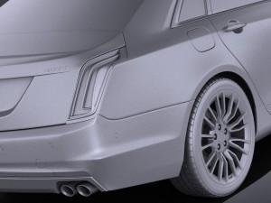 Cadillac CT6 2016 Vray Model 3D