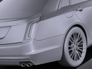 Cadillac CT6 2016 Vray 3D Model
