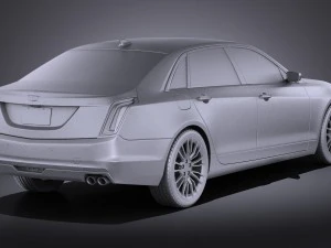 Cadillac CT6 2016 Vray 3D Model