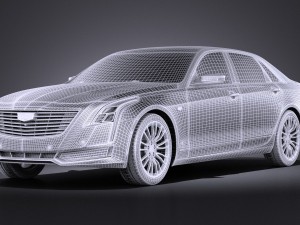 Cadillac CT6 2016 Vray Model 3D