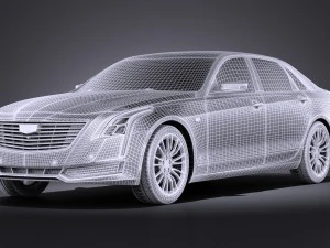 Cadillac CT6 2016 Vray 3D Model