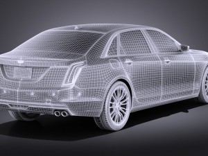 Cadillac CT6 2016 Vray Model 3D