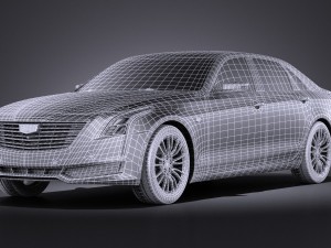 Cadillac CT6 2016 Vray Model 3D