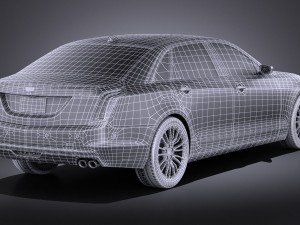 Cadillac CT6 2016 Vray Model 3D