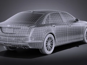 Cadillac CT6 2016 Vray 3D Model