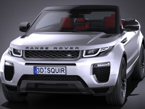 Land Rover Range Rover Evoque Convertible 2017 3D मॉडल