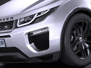 Land Rover Range Rover Evoque Convertible 2017 3D मॉडल
