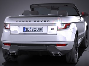 Land Rover Range Rover Evoque Convertible 2017 3D मॉडल