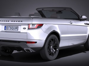 Land Rover Range Rover Evoque Convertible 2017 3D मॉडल