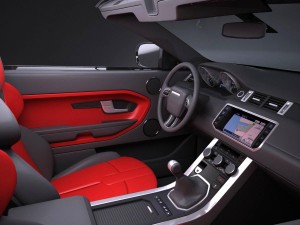 Land Rover Range Rover Evoque Convertible 2017 3D मॉडल
