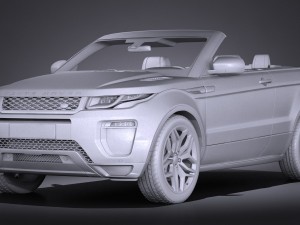Land Rover Range Rover Evoque Convertible 2017 3D मॉडल